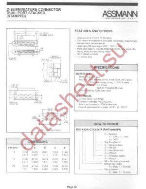 ADF-F09A-GTAXB7-R datasheet  